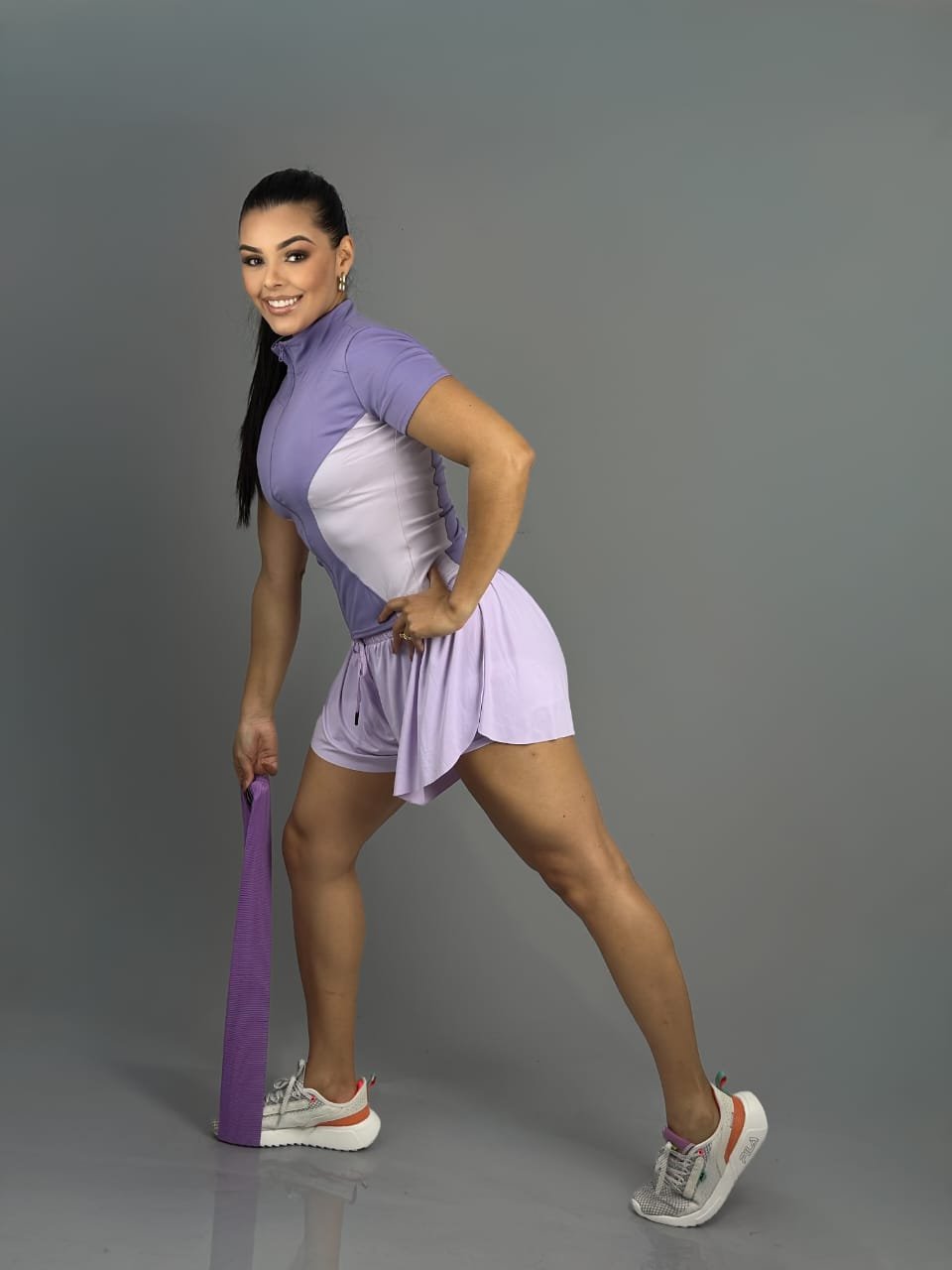 Conjunto Zíper Lilás
